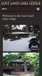 Mobile Screenshot of lostlandlakelodge.com